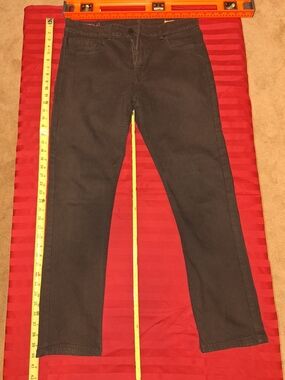 Craft Black Jeans with Navy Label Detail